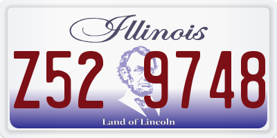 IL license plate Z529748