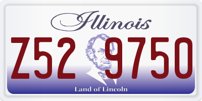 IL license plate Z529750