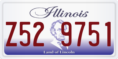 IL license plate Z529751