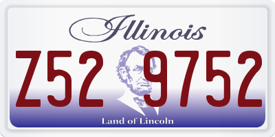 IL license plate Z529752