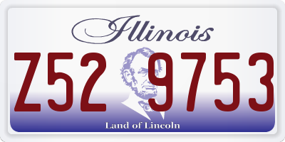 IL license plate Z529753