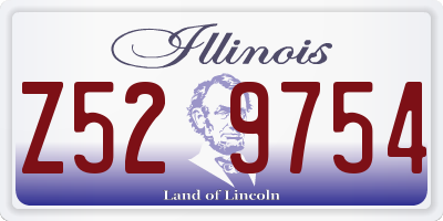 IL license plate Z529754