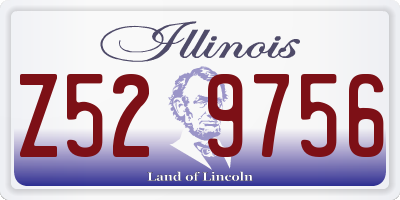 IL license plate Z529756