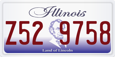 IL license plate Z529758