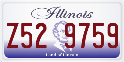 IL license plate Z529759