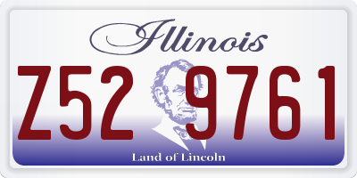 IL license plate Z529761