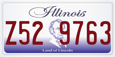 IL license plate Z529763