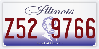 IL license plate Z529766