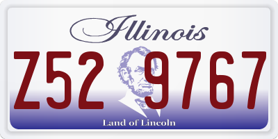 IL license plate Z529767