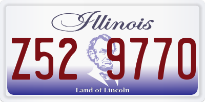 IL license plate Z529770