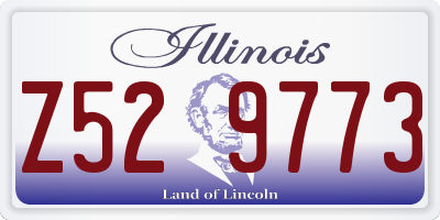 IL license plate Z529773