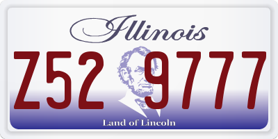 IL license plate Z529777