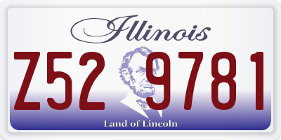 IL license plate Z529781