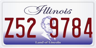 IL license plate Z529784