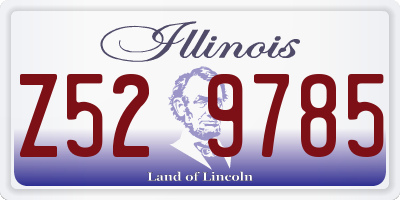IL license plate Z529785