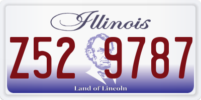 IL license plate Z529787