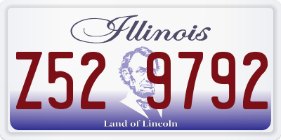 IL license plate Z529792