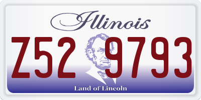IL license plate Z529793