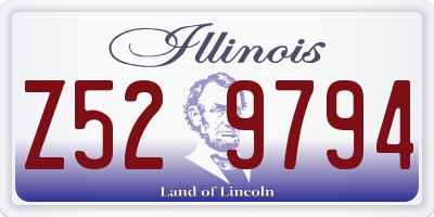 IL license plate Z529794