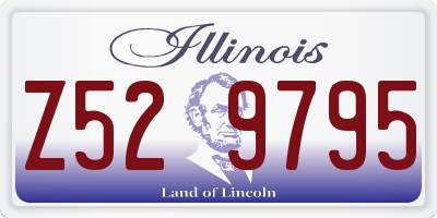 IL license plate Z529795