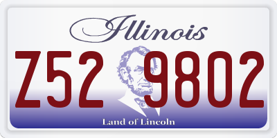 IL license plate Z529802