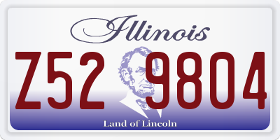 IL license plate Z529804