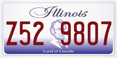 IL license plate Z529807