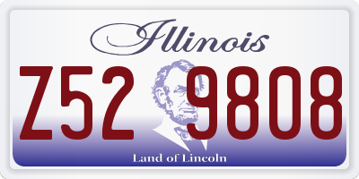 IL license plate Z529808