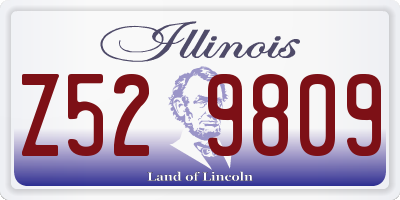 IL license plate Z529809