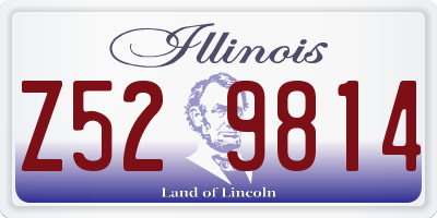 IL license plate Z529814