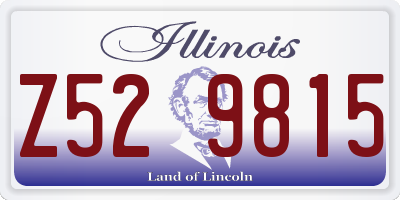IL license plate Z529815