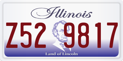 IL license plate Z529817