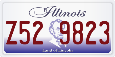IL license plate Z529823