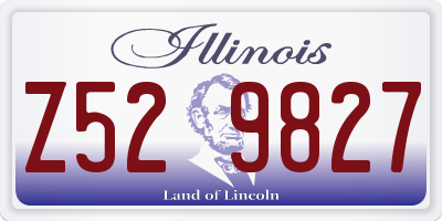 IL license plate Z529827