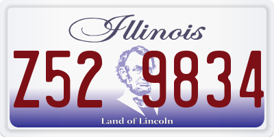 IL license plate Z529834