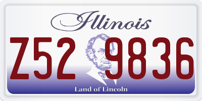 IL license plate Z529836