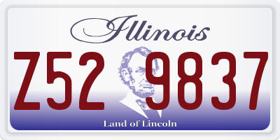 IL license plate Z529837