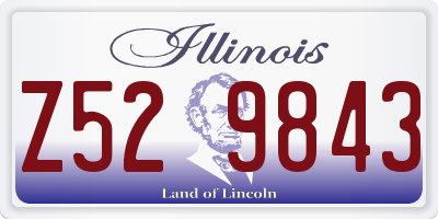 IL license plate Z529843