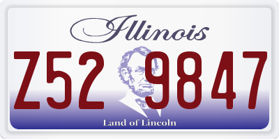 IL license plate Z529847