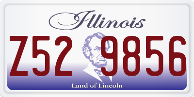 IL license plate Z529856