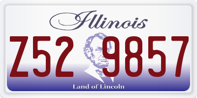 IL license plate Z529857