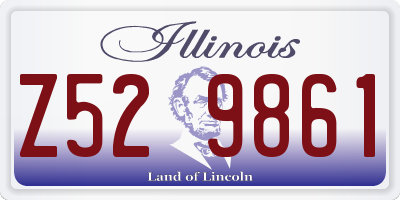 IL license plate Z529861