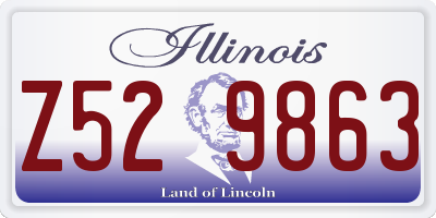 IL license plate Z529863