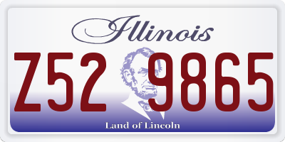 IL license plate Z529865