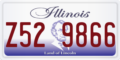 IL license plate Z529866