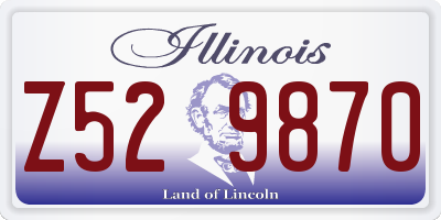 IL license plate Z529870