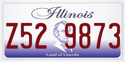 IL license plate Z529873