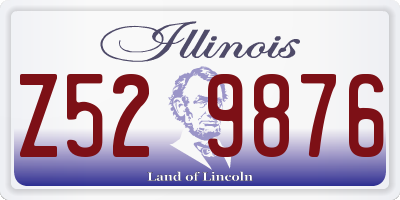 IL license plate Z529876