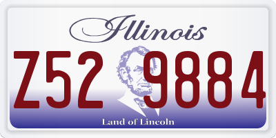 IL license plate Z529884