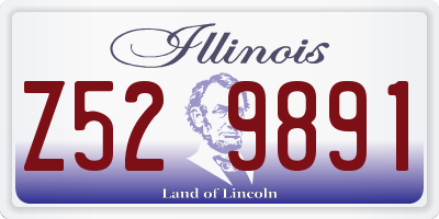 IL license plate Z529891
